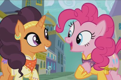 Pinkie Pie, Fluttershy, Pumpkin Cake, Fleetfoot, Crystal Pony 1, Rose, Sweetie Drops, Apple Leaves, Baby pony, Bernard Rabbit...