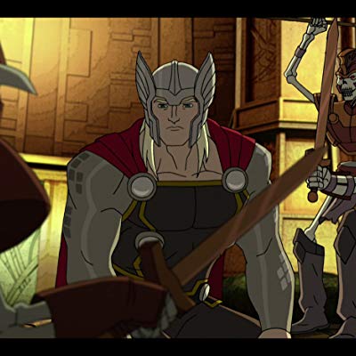 Thor, Skurge, Thor Odinson, A.I.M. Agent #2, Brok, Bulldozer, Construction Worker, Growing Man, Guard, Guard #1...